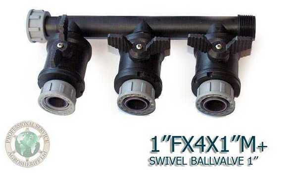 With 3 ball valves